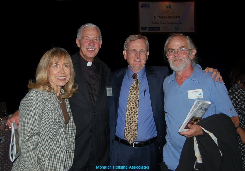 Barbara Niziol, Eva's Village, The Rev. Bruce Davidson, Lutheran Office of Governmental Ministry, Richard W. Brown, Monarch Housing and Frank Robertson, Advance Housing Frank and Bruce
